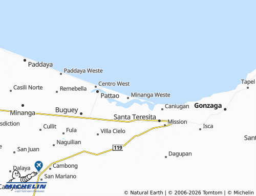 Mappa MICHELIN Minanga Weste - ViaMichelin