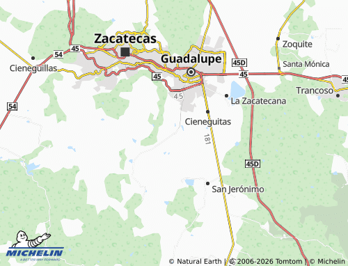 Mappa MICHELIN San Ramón Localidad - ViaMichelin