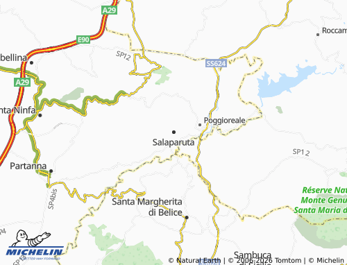 MICHELIN Salaparuta map - ViaMichelin