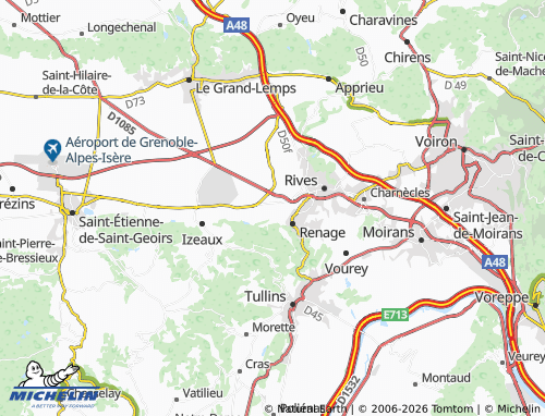 MICHELIN Beaucroissant map - ViaMichelin