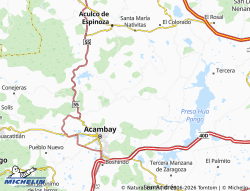 MICHELIN Bovini map - ViaMichelin