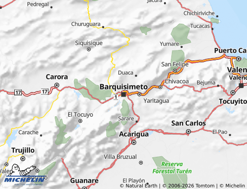 Carte MICHELIN Lara - ViaMichelin
