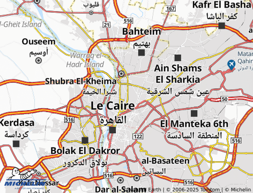 Mappa MICHELIN al-Khazindarah - ViaMichelin