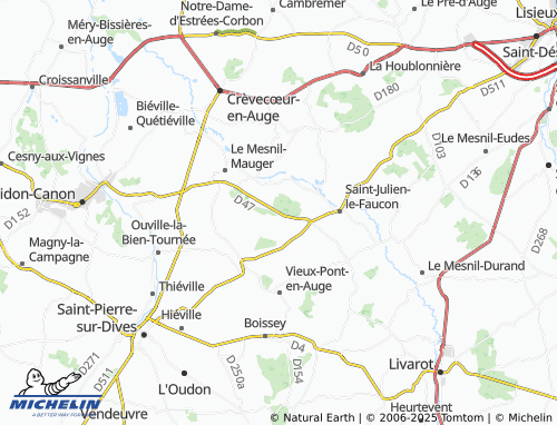 MICHELIN Le Nouveau Monde map - ViaMichelin