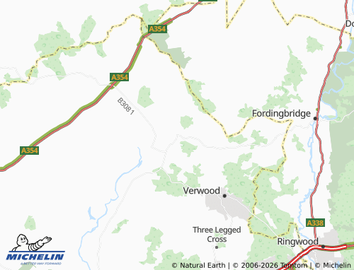 Carte MICHELIN Cranborne - ViaMichelin