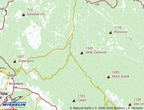 Mappa MICHELIN Lokve - ViaMichelin