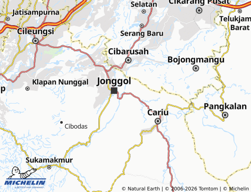 MICHELIN Sirnagalih map - ViaMichelin