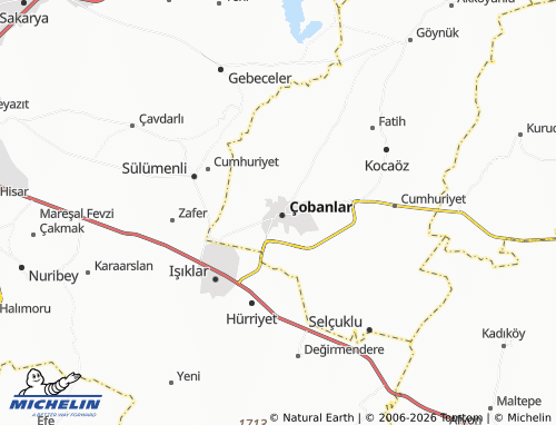 MICHELIN Karadede map - ViaMichelin