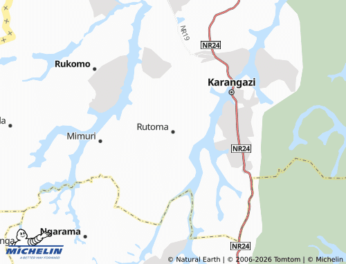 MICHELIN-Landkarte Rutoma - ViaMichelin