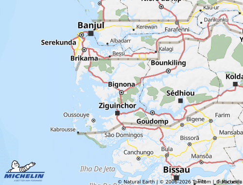 MICHELIN Bignona map - ViaMichelin