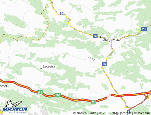 MICHELIN-Landkarte Brštanovo - ViaMichelin