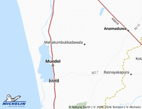 Mapa MICHELIN Karuwalabedda - ViaMichelin