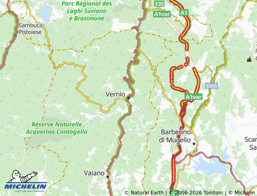 MICHELIN Vernio map - ViaMichelin