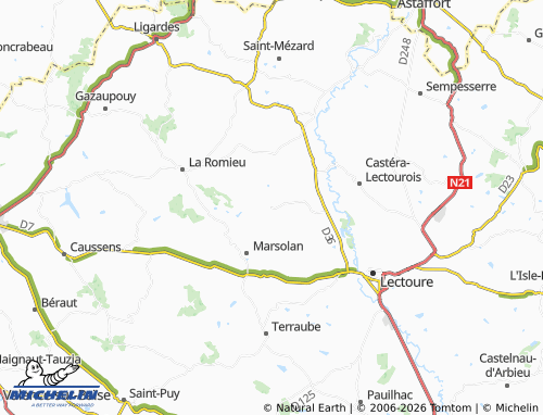 MICHELIN Lagarde map - ViaMichelin