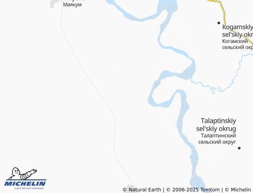 MICHELIN Shengel'dy map - ViaMichelin