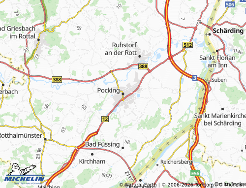 MICHELIN Pocking map - ViaMichelin
