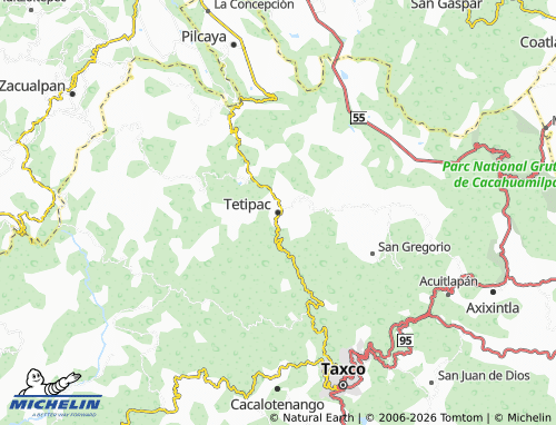 MICHELIN Tetipac map - ViaMichelin