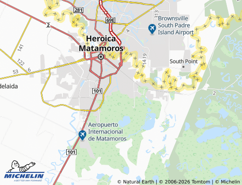 MICHELIN-Landkarte 27 de Febrero - ViaMichelin