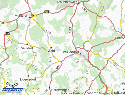 MICHELIN-Landkarte Reischach - ViaMichelin