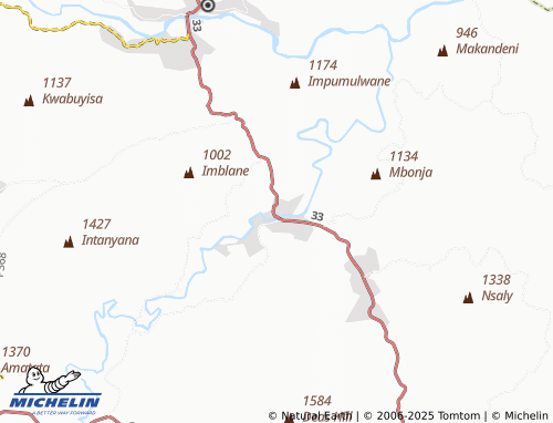 MICHELIN Lwezulu map - ViaMichelin