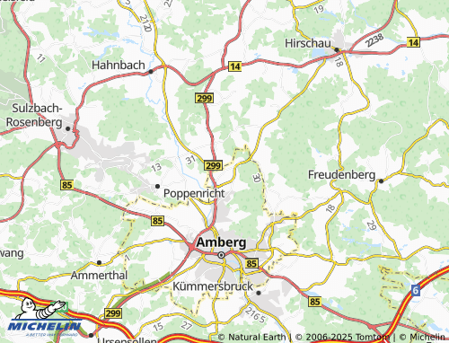 MICHELIN Neubernricht map - ViaMichelin