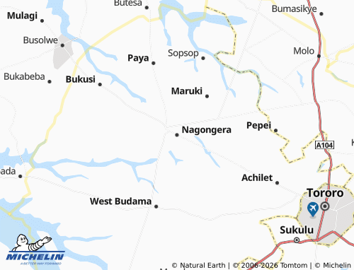 Mapa MICHELIN Nagongera - ViaMichelin