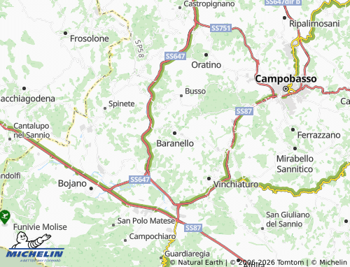Kaart MICHELIN Baranello - ViaMichelin