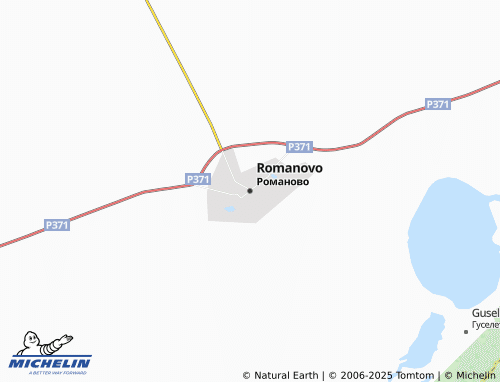MICHELIN Romanovo map - ViaMichelin