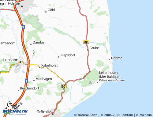 MICHELIN Thomsdorf map - ViaMichelin