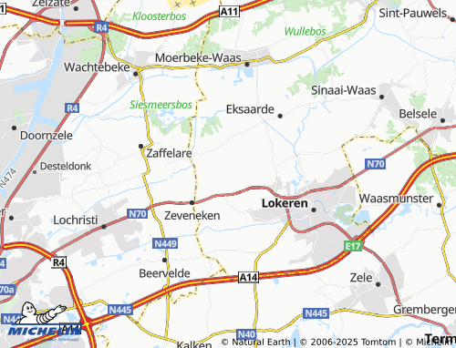 Mapa MICHELIN Doorselaar - ViaMichelin