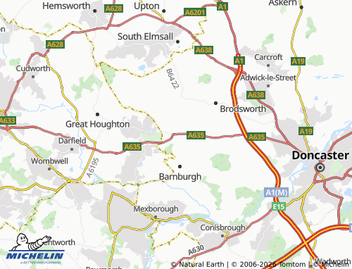 MICHELIN Hickleton map - ViaMichelin