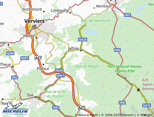 Carte MICHELIN Charneux - ViaMichelin
