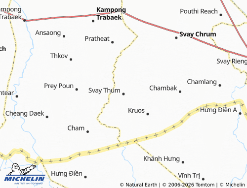 Mapa MICHELIN Svay Thum - ViaMichelin