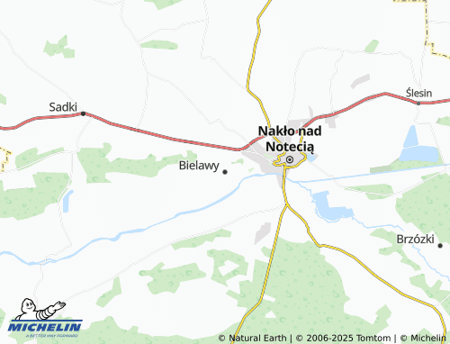MICHELIN Bielawy map - ViaMichelin