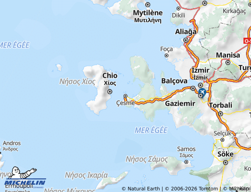 Mapa MICHELIN Çeşme - ViaMichelin