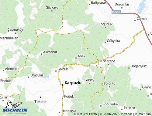 MICHELIN Abak map - ViaMichelin
