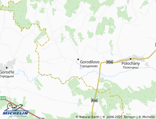 MICHELIN Gorodilovo map - ViaMichelin