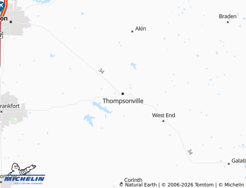 Mappa MICHELIN Thompsonville - ViaMichelin
