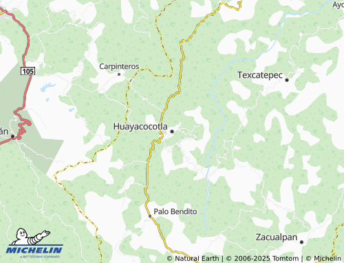 MICHELIN Huayacocotla map - ViaMichelin