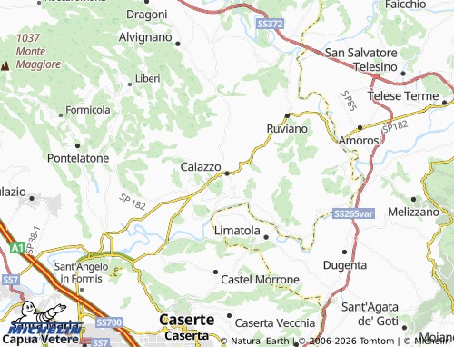 MICHELIN Caiazzo map - ViaMichelin