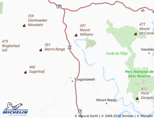 MICHELIN Braemore map - ViaMichelin