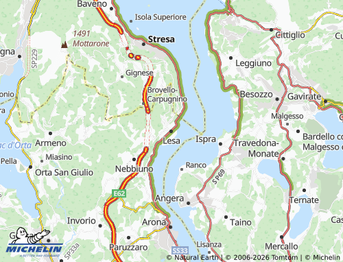 Mappa MICHELIN Lesa - ViaMichelin
