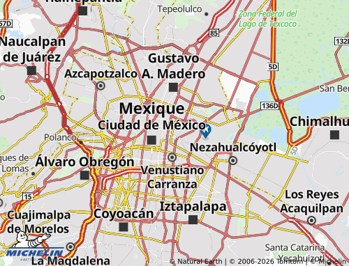 Mapa MICHELIN Venustiano Carranza - ViaMichelin