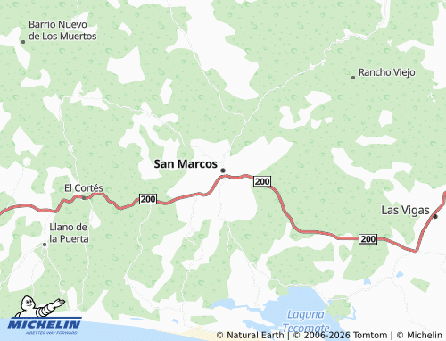 Kaart MICHELIN San Marcos - ViaMichelin