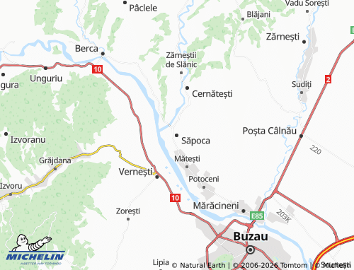 MICHELIN Săpoca map - ViaMichelin
