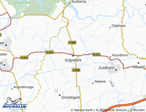 Mapa MICHELIN Grijpskerk - ViaMichelin
