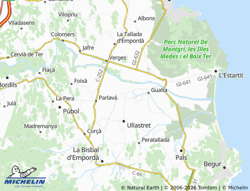 MICHELIN-Landkarte Serra de Daró - ViaMichelin