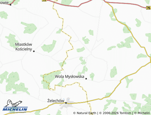 MICHELIN-Landkarte Baczków - ViaMichelin