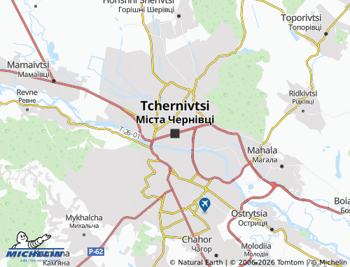 Mappa MICHELIN Cernivci - ViaMichelin