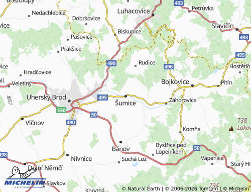 Mappa MICHELIN Šumice - ViaMichelin